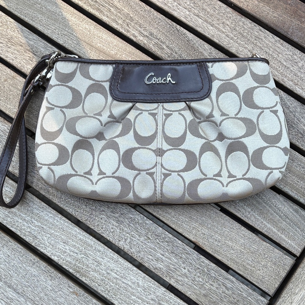 Coach Signature Wristlet